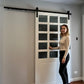 The Lattice Fluted Glass Sliding Door